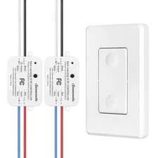 DEWENWILS Wireless Light Switch and Receiver Kit, No in-Wall Wiring Required,