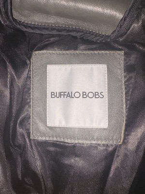 Buffalo Bobs Leather Single Rider Jacket Size 1 XS X- Small Army