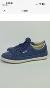 Taos Moc Star 2 Sneakers Indigo Distressed Denim Size 8.5 Women  s
