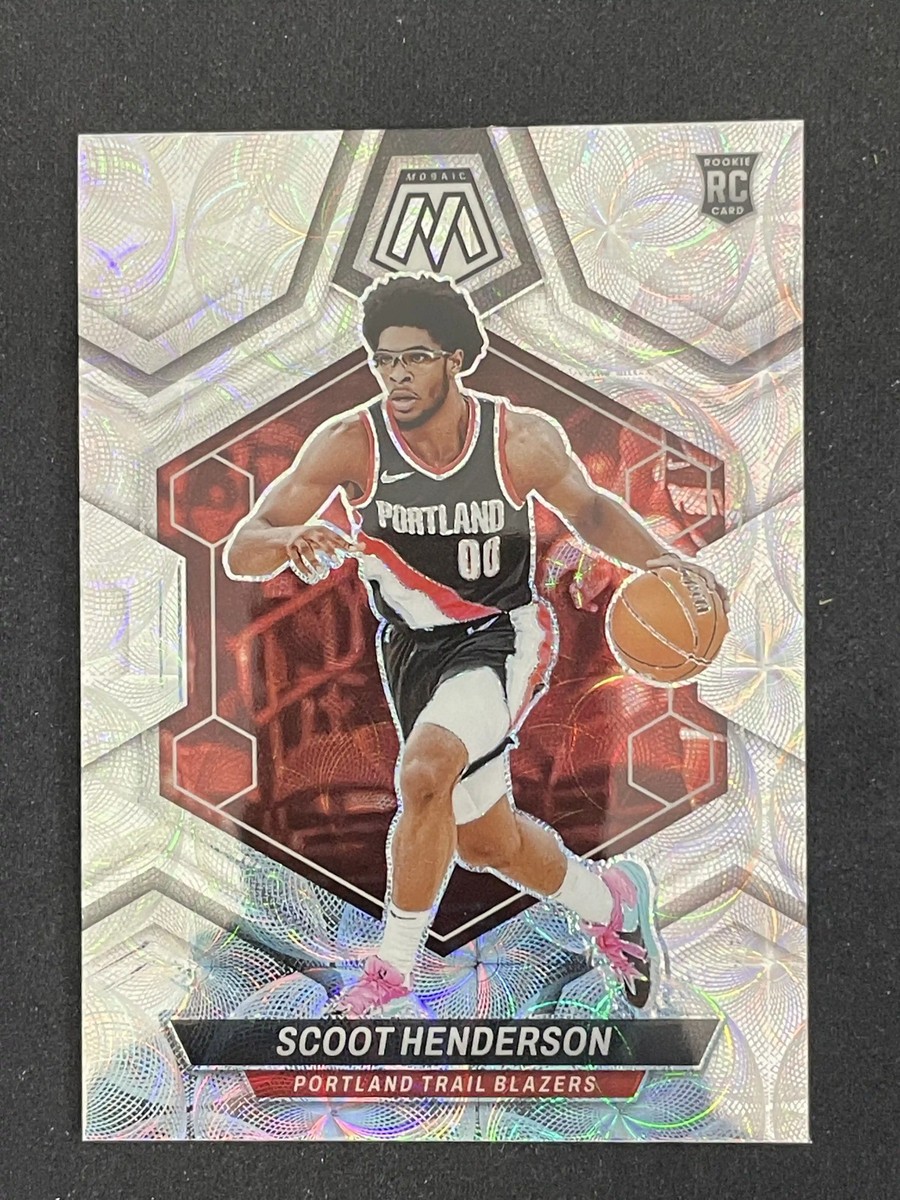 Scoot Henderson 2023-24 Panini Mosaic Silver Scope Prizm RC