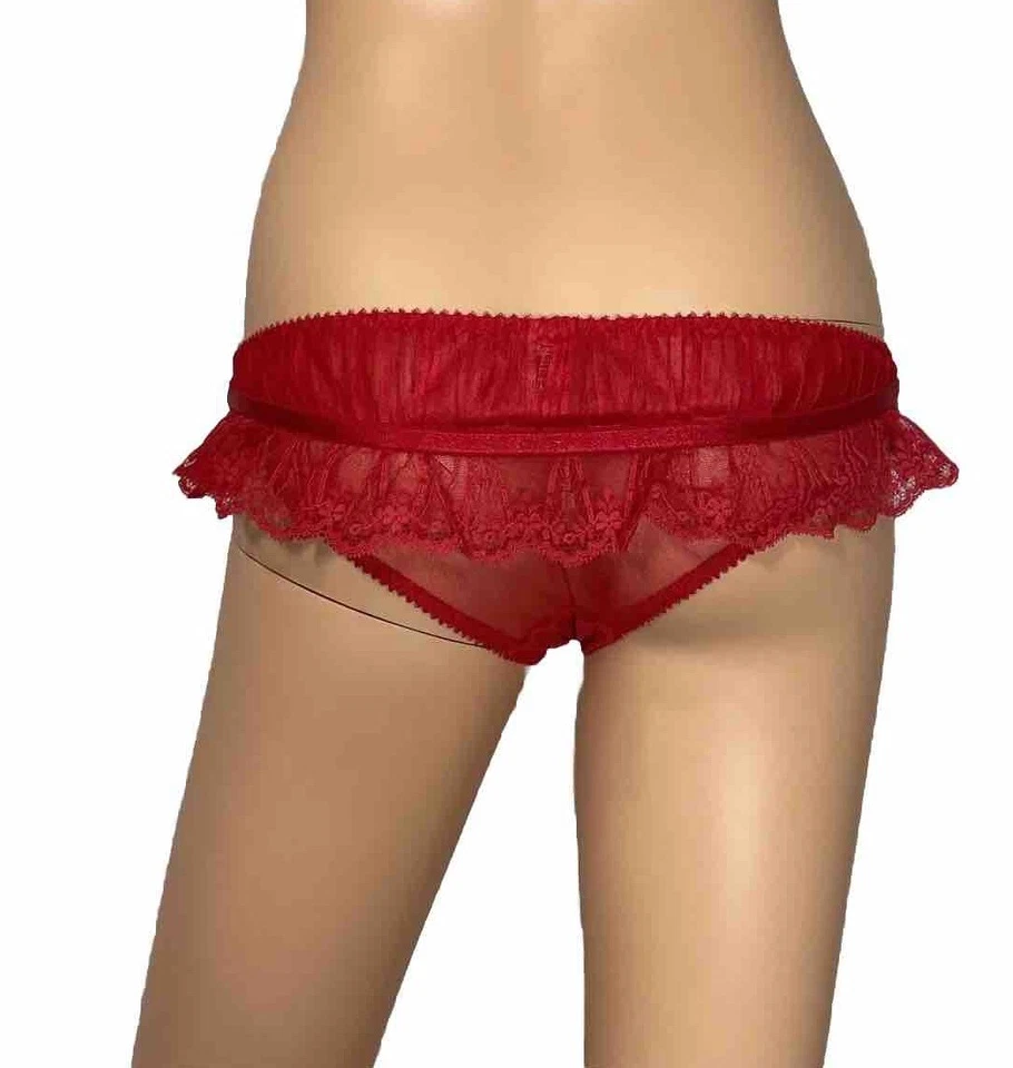 Calzoncillo rojo Agent Provocateur tiro bajo nuevo sin etiquetas, ver foto para talla * 1 ajuste como FIFI Foto 3 de 4