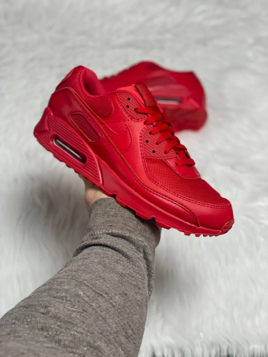 Nike Air Max 90 University Red Triple Red 100% Authentic Cz7918-600 New Sz  10.5 | Ebay