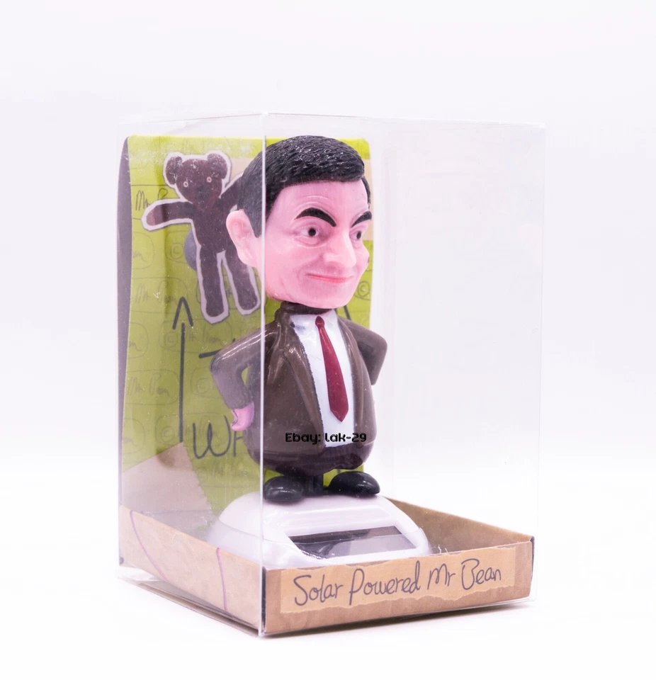 Mr Bean Solar Powered Pal Asintiendo Bailando Figura Coche Ventana Salpicadero Adorno Foto 3 de 4