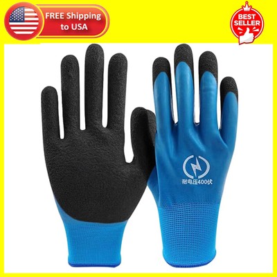 Electrician Gloves,400V Voltage Resistance Insulated Work Gloves,360° Insulation