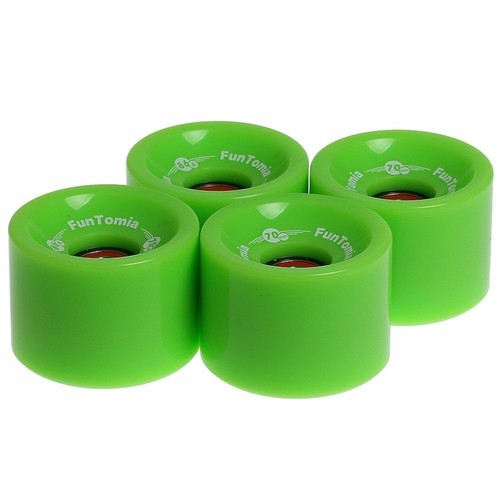 4 Stück FunTomia® Longboard Skateboard Rollen Big Wheels 70x51mm ABEC-9 skaten - Bild 2 von 17
