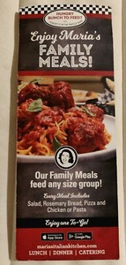 Maria S Neighborhood Italian Kitchen Restaurant Family Meals Menu