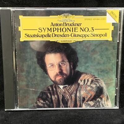 BRUCKNER Symphony #3 - GIUSEPPE SINOPOLI - DG CD SOLID SILVER 1991