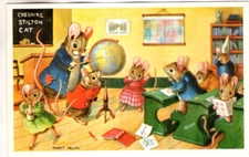 VINTAGE Postcard     (RACEY HELPS / MEDICI)       "A TRIP AROUND THE WORLD"