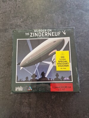 Commodore 64 MORD ON THE ZINDERNEUF Selten Rar NEU & OVP