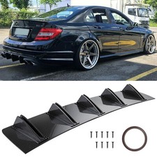 For Mercedes-benz W204 W205 Rear Diffuser Fin Bumper Lip Splitter Spoiler Carbon
