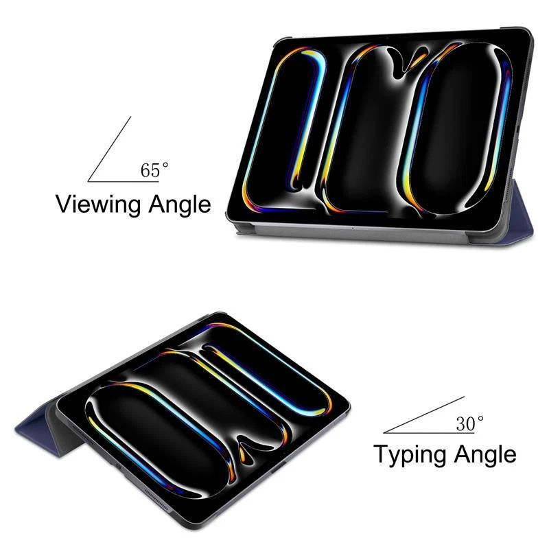 Case for Apple iPad Air 11 in M2 6th Gen Pro 11 M4 Magnetic Smart Stand Cover - Image 3 of 4