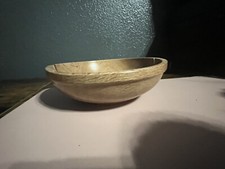 Wood Bowl Hand Turned Made From Red Oak