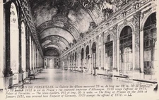 Palace of Versailles The Glass Gallery Postcard