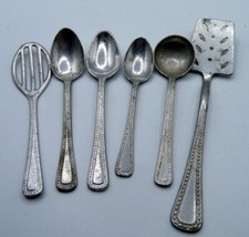 Vintage 6Pc German Miniature Doll Toy Silverware Cooking Utensils Dollhouse Mini