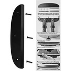 Powell Peralta Old School Skateboard Rails 8" Tail Bone Reissue Plastic - Black
