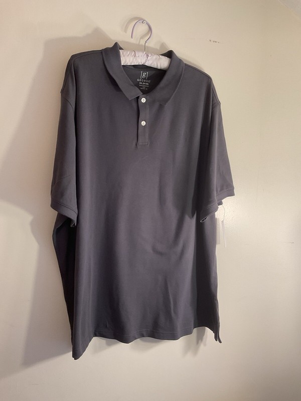 Men’s NWT Gray Polo Shirt Size 3XL 54/56 