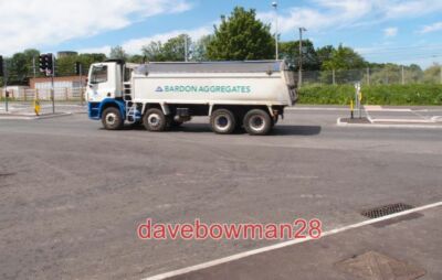 PHOTO  BARDON AGGREGATES TIPPER LORRY ON EDISON BELL WAY A NEW ROAD FOR HUNTINGD