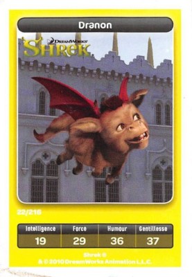 Karte Carrefour Dreamworks - Shrek - Dranon Nr. 22