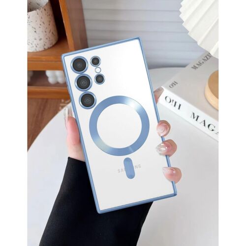 Plating Magsafe Clear Shockproof Case For Samsung Galaxy S24 Ultra S24+ S24 FE - Picture 2 of 22