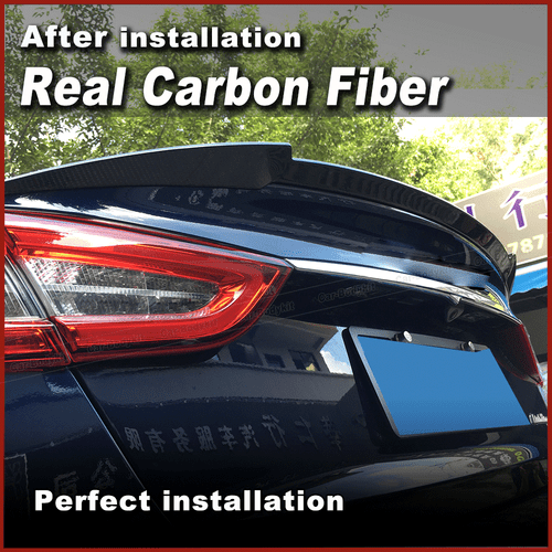Palerón trasero de carbono spoiler labio spoiler labio para Maserati Quattroporte VI 13-15 - Imagen 3 de 12
