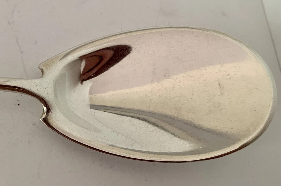 MONEDA GRIEGA GORHAM TEMPRANA O CUCHARA PARA SERVIR HELADO O PUDÍN ESTERLINA 9 1/4" Foto 3 de 4