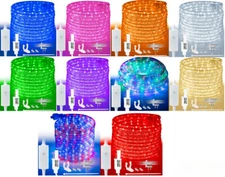 8-Mode LED Rope Light, Outdoor Waterproof Connectable Accent Lighting