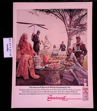 1969 Smirnoff Vodka The Smirnoff Bunch: Worth Dropping By For Print Ad 46454