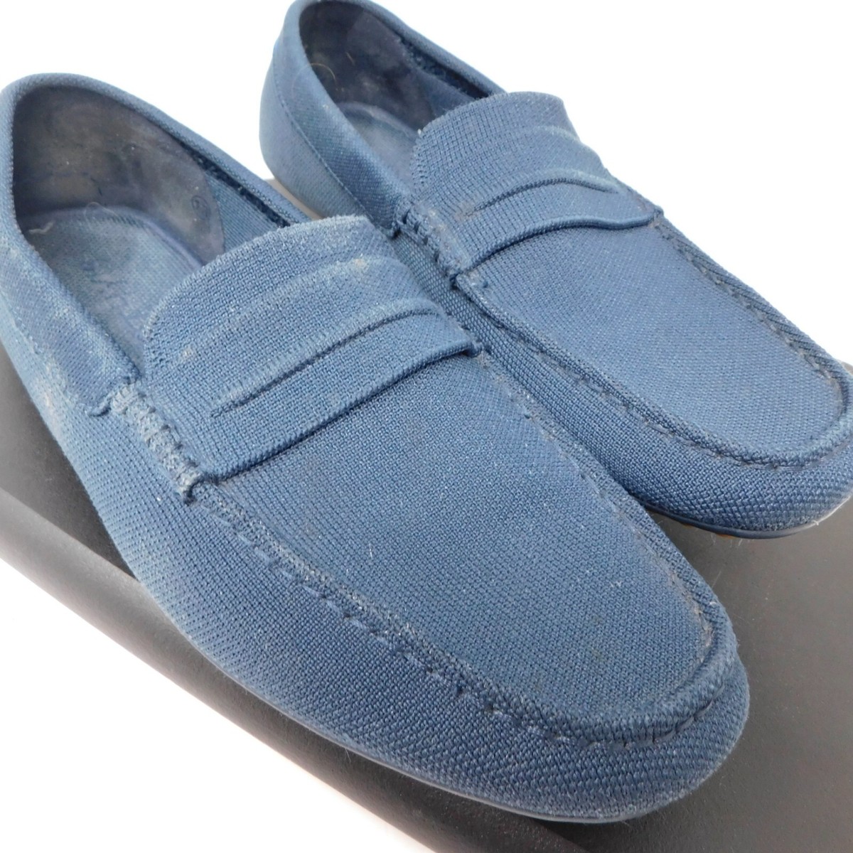 Sz 8.5 Men\'s Rothy\'s The Driving Loafer Navy Blue Comfort Drivers Shoes VGUC Rothy main image 2