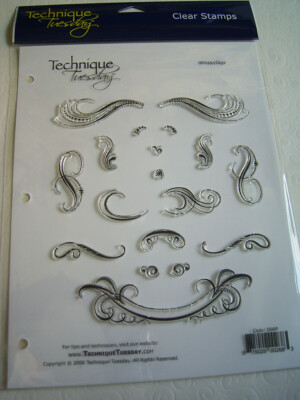 Acryl Stempel  Clear Stamps von Technique Tuesday  ''Whispy Gigs''