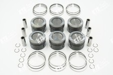 6x VR6 Kolben Kolbenringe VW 2.9L 82,01mm ABV STD 021107081A 021198155 verstärkt