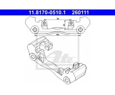 Holder, brake caliper ATE 11.8170-0510.1 for Mercedes-Benz VW