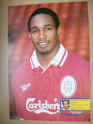 Paul Emerson Carlyle Ince Liverpool Player Original Hand Signed Press Cutting A4 - Image 1 of 3