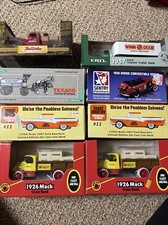 Lot 8 VTG Die-Cast ERTL Truck Coin Banks Mack Liberty 1988-1996 NEW 1/25 Boxed