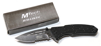 MTech USA Taschenmesser, Die Hälfte gezackte Version MTEC-1418 Jagdmesser (278)