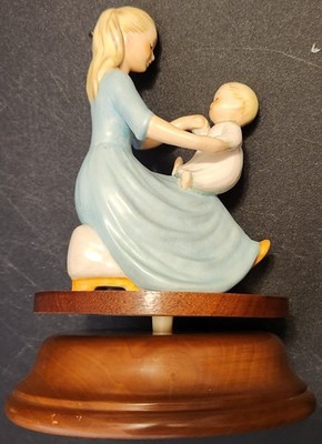 Goebel Rock-a-Bye Baby CHARLOT BYJ 37 Rotating SWISS MUSIC BOX Brahms LULLABY
