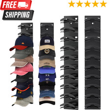 2 Pack Hat Organizer for Baseball Caps, Hat Rack for Wall with Strong Adhesive H