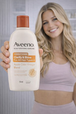 Image of Aveeno Clarify & Shine Conditioner – Apple Cider Vinegar Blend for All Hair Type