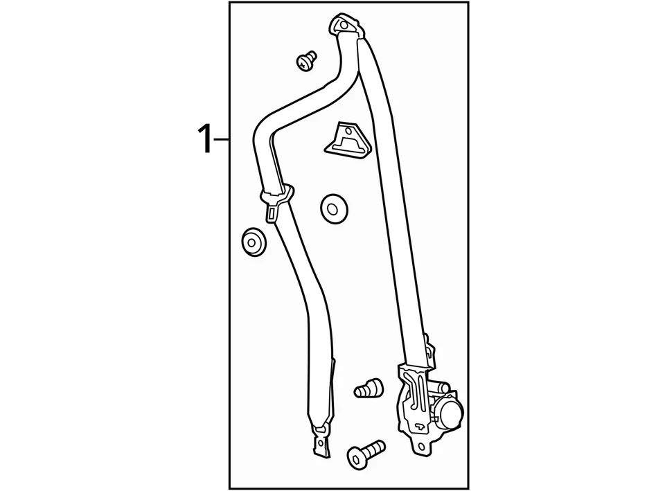 Used Front Right Seat Belt Front fits: 2014 Buick Encore passenger retractor US Foto 4 de 4