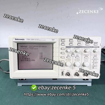 Used 2 Channel Tektronix TDS220 100Mhz Digital Oscilloscope 1 Msa/S Tested-