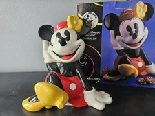 Vintage Disney Minnie Mouse Ceramic Cookie Jar By Treasure Craft W/ Org. Box
