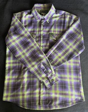 Dixxon Misfits Sz Large Men's Flannel EUC Earth Long Sleeve Collab First Edition