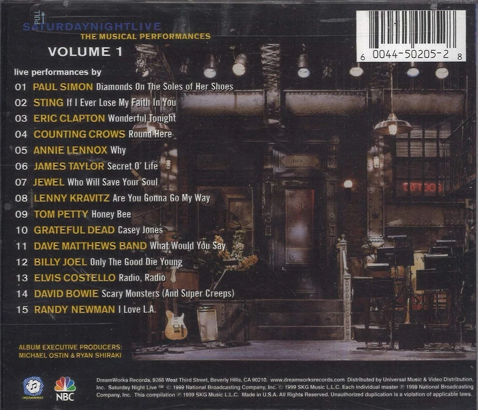 US) Saturdaynightlive-SNL 25/1 (1999 The Musical Performances Vol 1 (CD) - Image 2 of 2