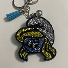 SDCC 2025 Smurfette Smurfs Bag Charm Key Chain Bling Exclusive Nickelodeon