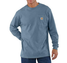 Carhartt Men's Loose Fit Long Sleeve Workwear T-Shirt Tee Thundercloud 3XL NWT