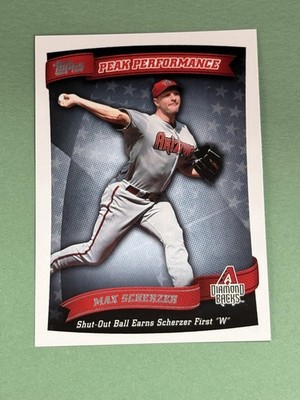 Max Scherzer 2010 Topps Peak Performance Arizona Diamondbacks #PP-57 Z462