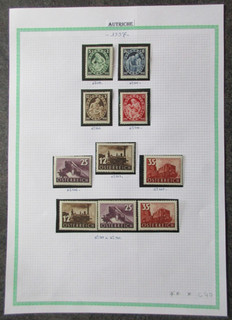 AUTRICHE timbres entre N° 499 à 505 neuf cote 40 € bon état lot OH93