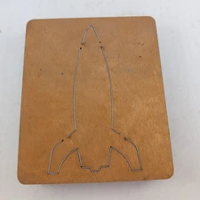 Rocket Ship Space Ellison Educational Equip Accucut Wood Dies 6"x5" 