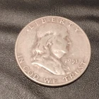 1951 S Franklin Half Dollar Silver 50C Circulated Coin Uncertified 0.9 Fineness