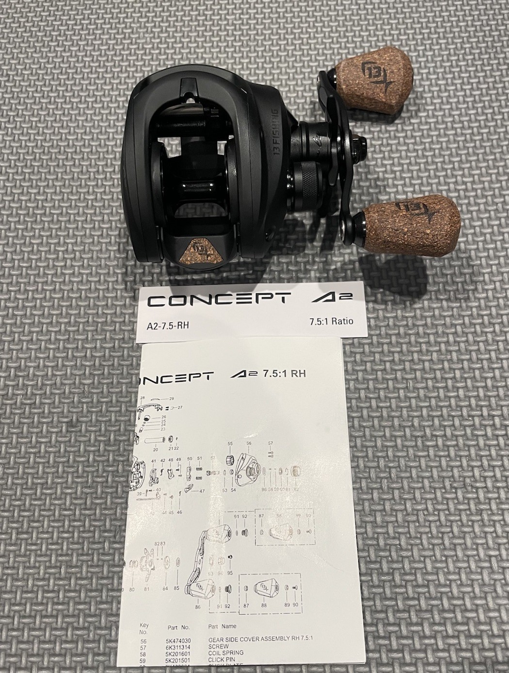 13 fishing concept a2 7.5:1 Baitcaster Fishing Reel Right Ha