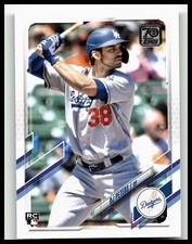 2021 Topps Update #US11 DJ Peters Los Angeles Dodgers Rookie